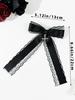 Damesmodieuze en exquise kruis casual straatmeisje Gotische stijl kant strik haaraccessoire haarklem