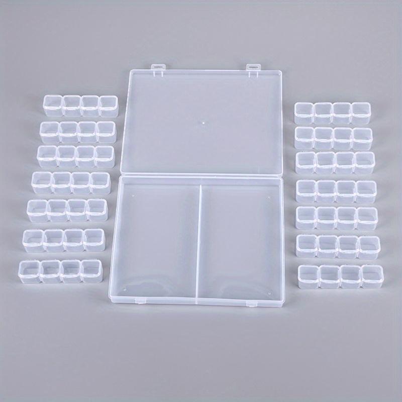 Transparent Plastic Box Screw Compartment Box Jewelry Earring Display Case Container Clear Terminal Organizer Tool Storage Boxes