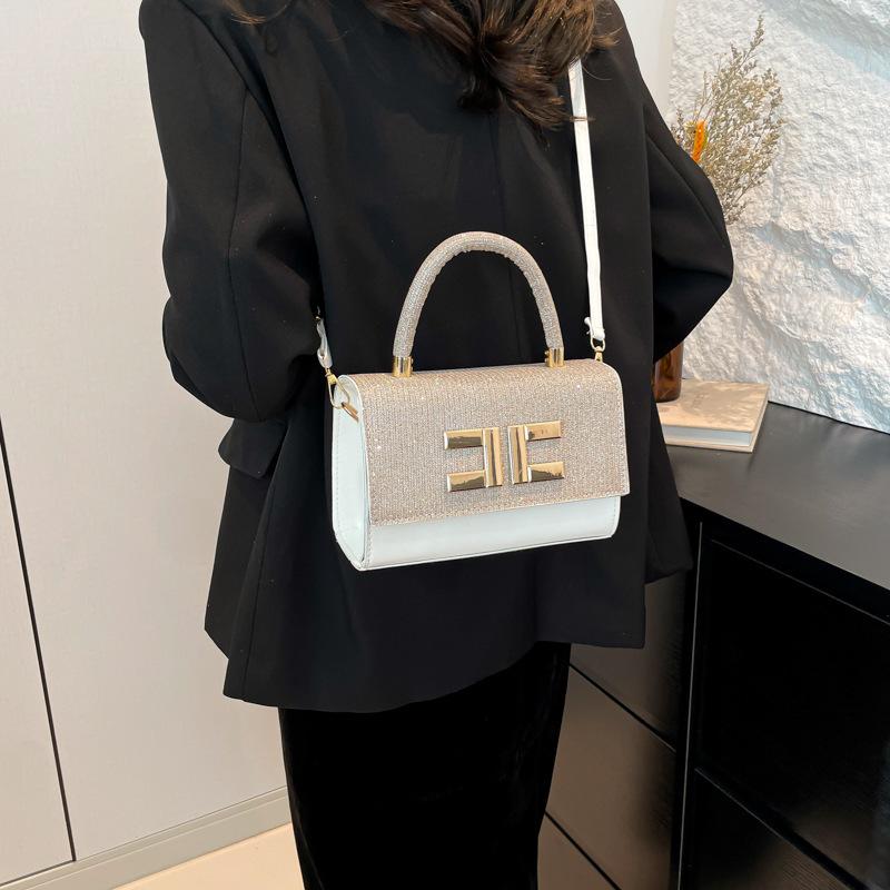 2025 Winter New Simple Texture Foreign Style Women's Fashion Hand Bag Small Square Bag Commuter Shoulder Armpit Bag Women