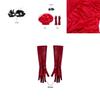 Exquisite Cruella De Vil Kuyla Cosplay Costume Set With Elegant Gown And Accessories
