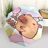 Capybara Themed Travel Umbrella-8 Ribs Automatic Opening and Closing, Portable Folding Design, Compact and Stylish Umbrella Suitable for Out