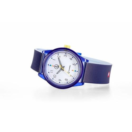 Citizen Q&Q Smile Solar Watch, Solar-Powered, Analog, Matching Style, 10 ATM Water Resistant, 36mm Diameter, RP26-011, Blue