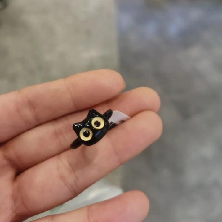 Cat Big Eye Monster Rings Love Student Hand Decoration Gift Fashion Jewelry