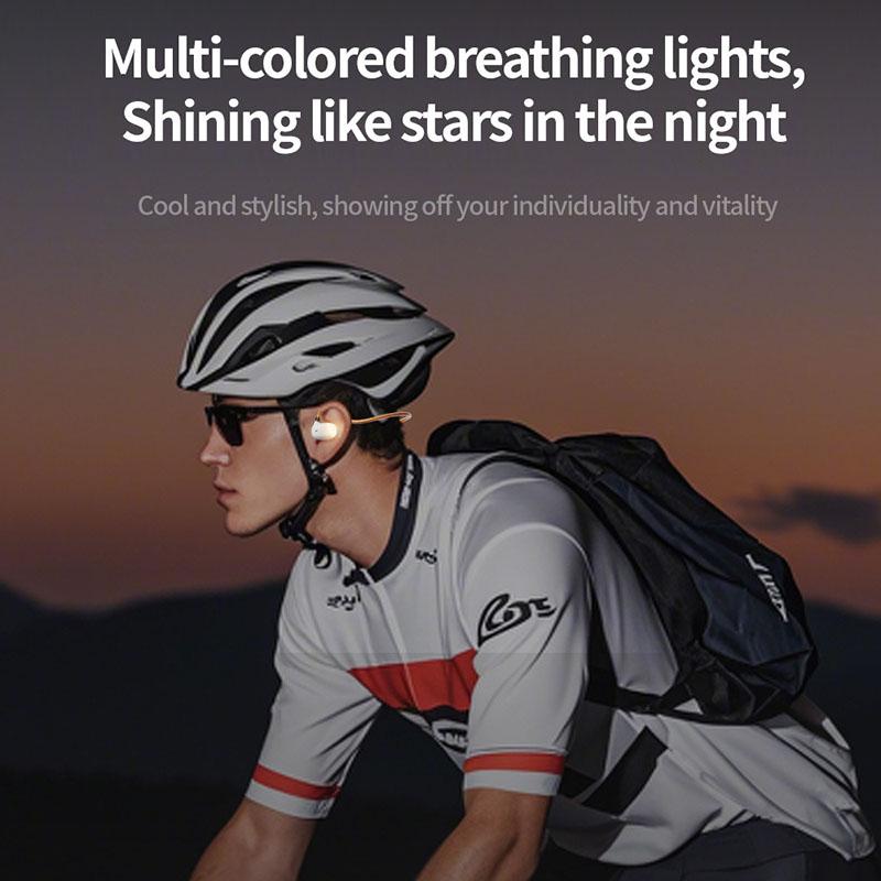 Waterproof Glowing Wireless Sport Headphone Air Conduction HiFi Stereo Music Headset With HD Microphone Low Latency Transmission
