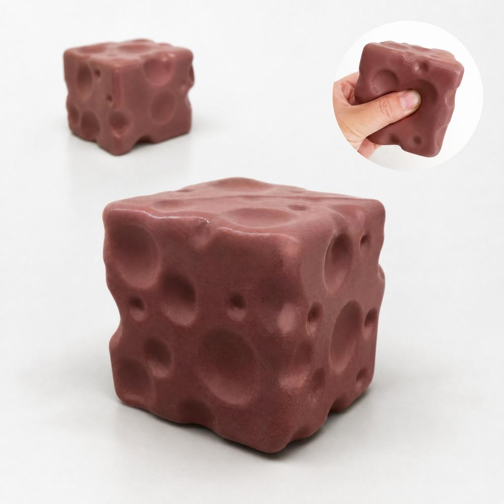 Stress Toy - Chocolate Shape, Soft Filled Toy for Adults and Kids