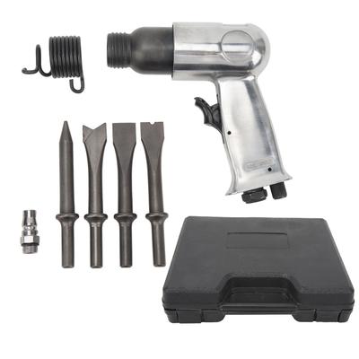 Air Hammer Kit Heavy Duty Pneumatic Chisel Drill Tool Power Hammer for Car Repair Brake Pad Rust Removal 150mm Short