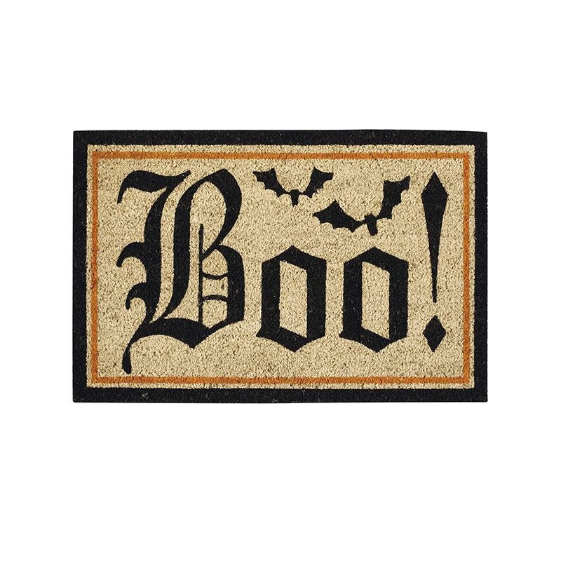 2pcs Halloween Foot Mats Ethnic Festival Decorative Floor Mats Easy To Take Care of Door Mats
