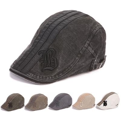 Cheap Cotton Beret Hats for Men Summer Flat Cap Casquette Caps Fall Berets Men's Hat for Auntumn Winter