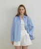 MOLLIOLLI Layla Layered Shirt [Sky Blue]