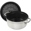 Cocotte - STAUB - White Truffle - Round Cast Iron 24 Cm - 3.8 L - All Heat Sources (induction)