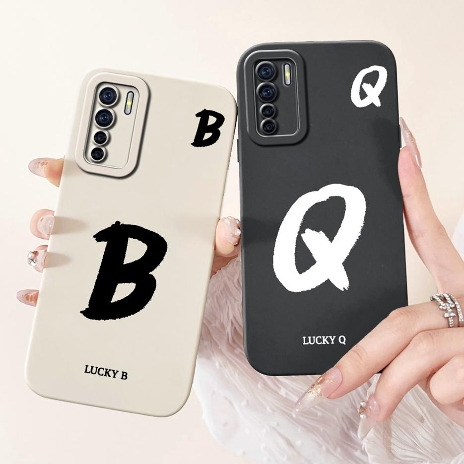 For Oppo F15 Case Oppo A91 CPH2001 Cute Lucky Letters Cover Soft Silicone Phone Case For Oppo Reno 3 Reno 4G F 15 OppoA91 Fundas