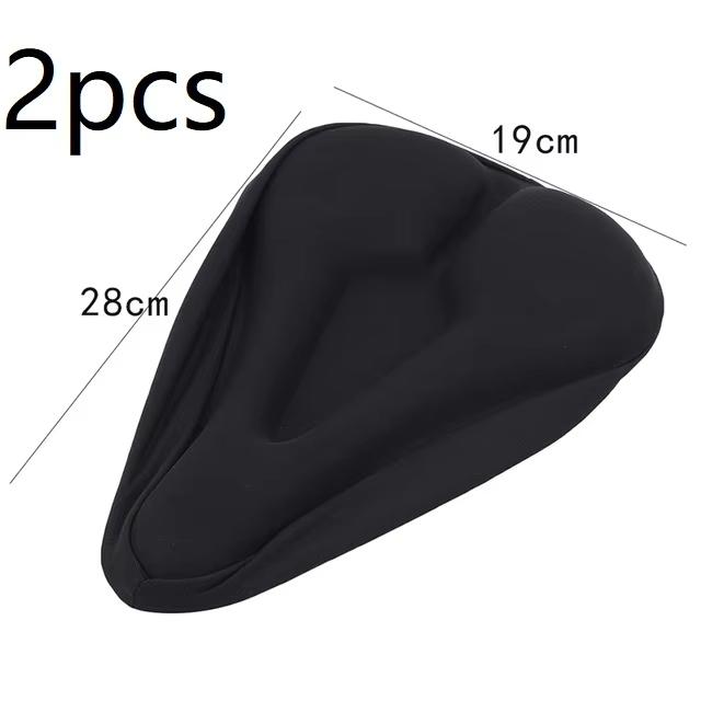 Housse de Selle de Vélo Épaisse Souple 3D Respirante Coussin de Selle Confortable en Mousse pour Vélo de Montagne