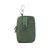 Square Earphone Bag Solid Color Mini Storage Bag Portable Canvas Coin Purse  Travel