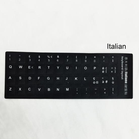Adesivo Protetor para Teclado Multilíngue Fosco Sem Marcas Adesivo Universal para Teclado de Laptop