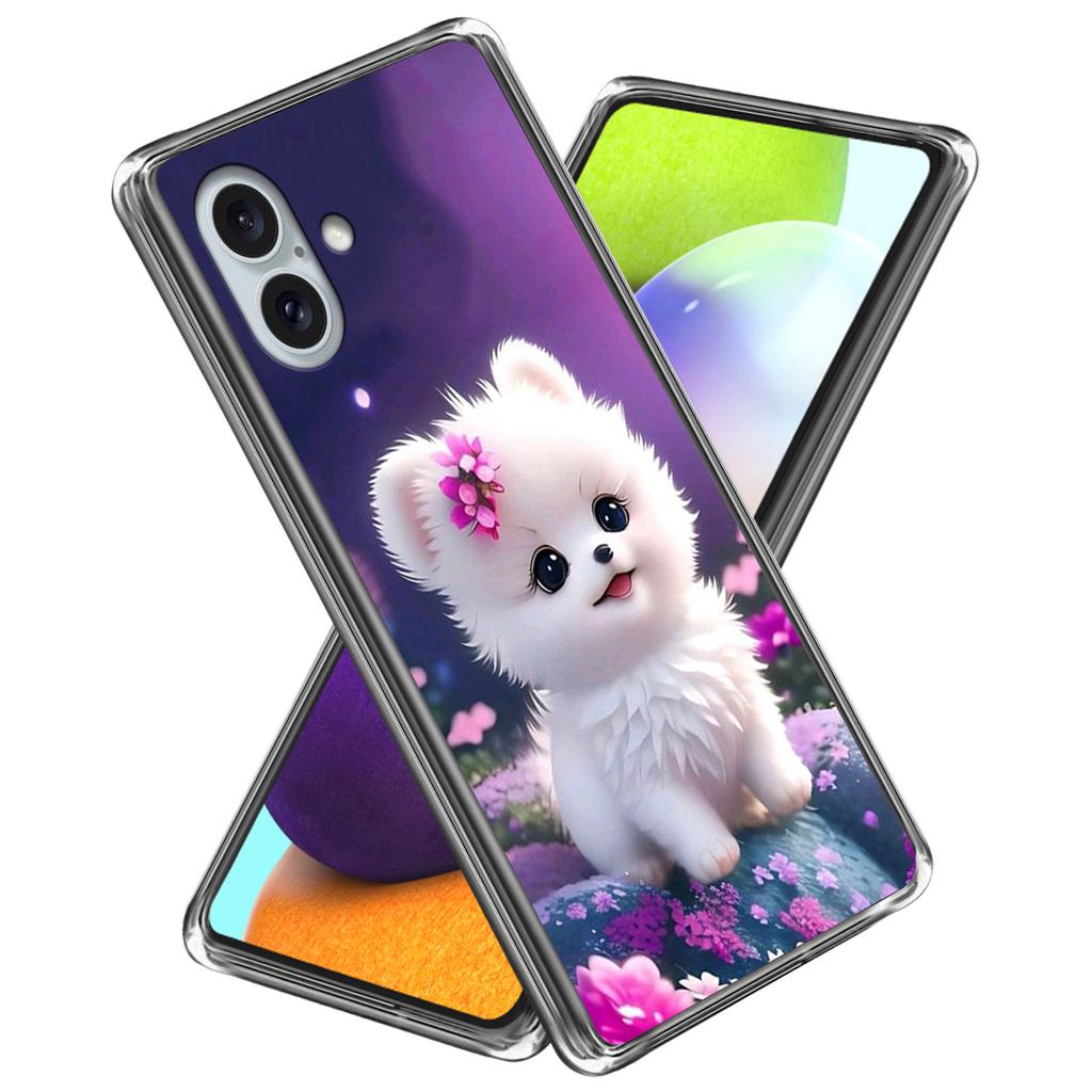 For iPhone 16 Plus Case Pattern Printed Shockproof TPU Phone Cover