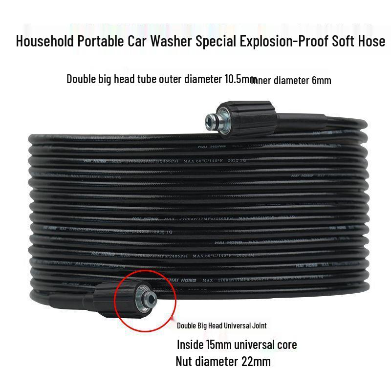 High-Pressure Explosion-Proof Car Washer Hose and Water Gun Accessory