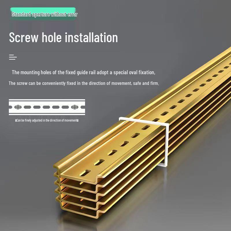 C45 Stainless Steel Thickened DZ47 Circuit Breaker Rail Guide with 35mm Card Slot