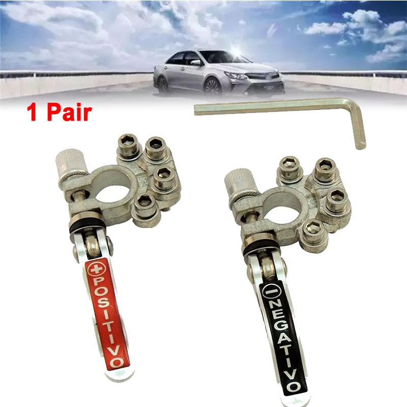 

2x быстросъемные сверхмощные зажимы для автомобильного аккумулятора, медные быстросъемные зажимы для тяжелых условий эксплуатации