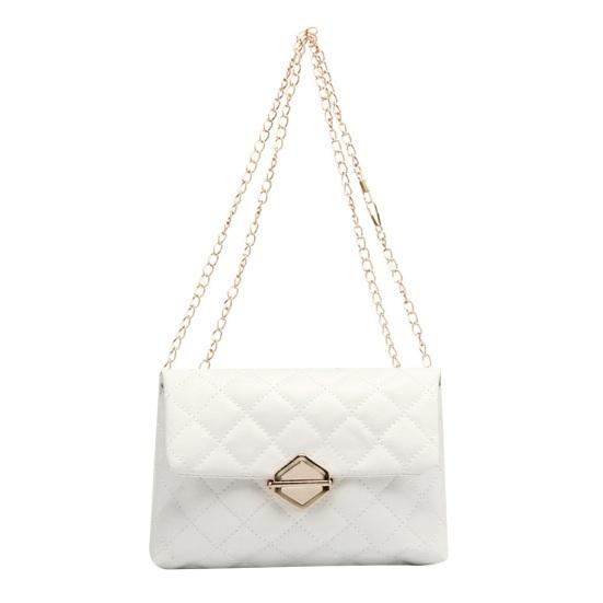 Yousheng Triangle Lock Chain Bag Stylová lehká odolná přenosná taška přes rameno z umělé kůže pro módní ženy