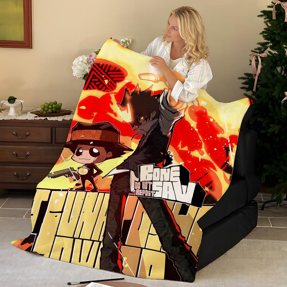 Anime K-Katekyo H-Hitman R-Reborn Throw Flannel Blanket, Soft Warm, Durable & Washable cute Cool