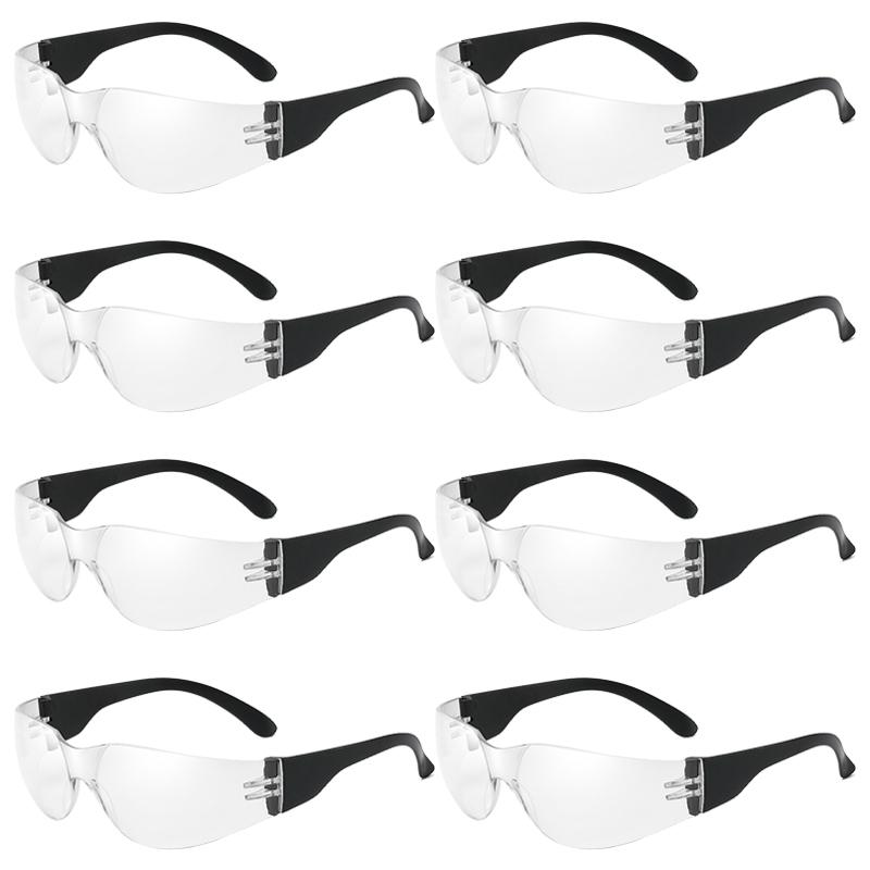 8/12 Pack Y2k Rimless Sunglasses Men Fashion Monoblock Outdoor Shades Women Trendy Futuristic Design Black Sun Glasses