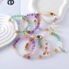 Natural Strawberry Crystal Bracelet Purple Crystal Citrine Bracelet Bangles Women Fashion Jewelry Daily Accessories Gift