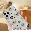 Love colorful eyes suitable for Apple 12 mobile phone case iPhone16/15/14 transparent 16promax anti-drop 7P