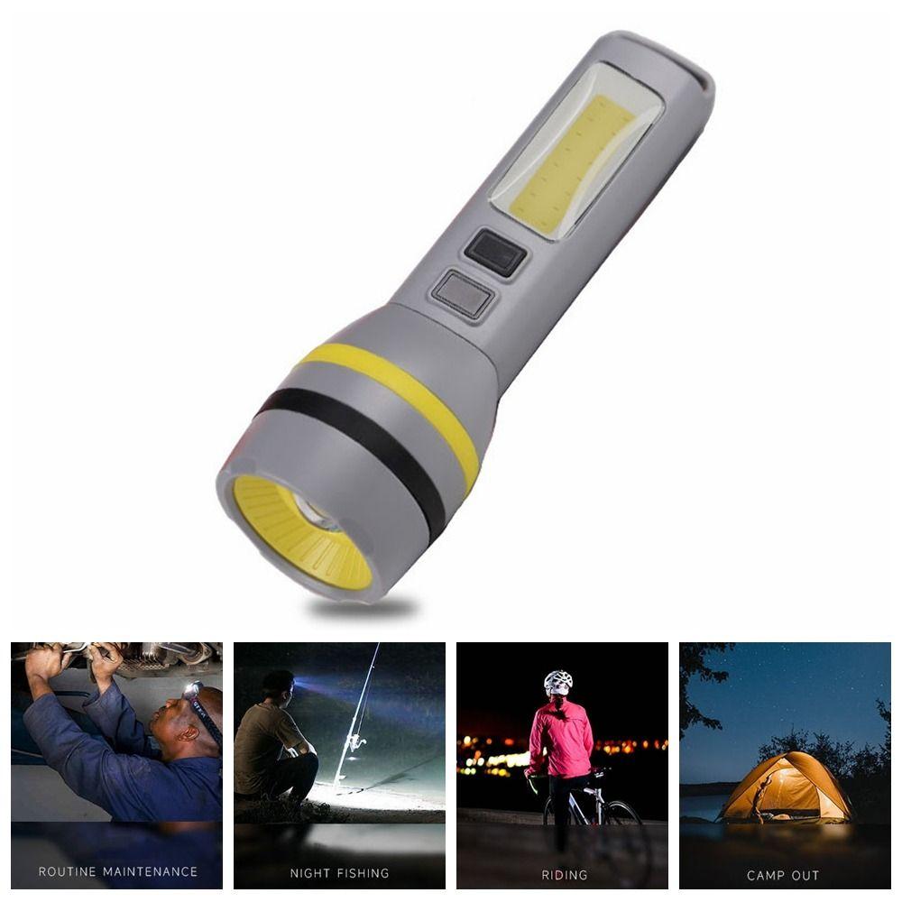 Waterproof LED Flashlight Rechargeable Solar Powered Charging Torch Energy Saving Portable Outdoor Camping Flashlight
