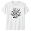 Elegant Botanical Line Art Floral Unisexs TShirt Minimalist Flower