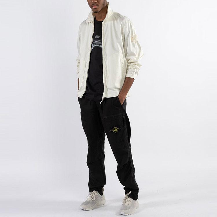STONE ISLAND Kurtki i Płaszcze Jesień Męskie Białe 7615112F2-V0099