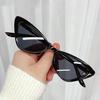 Retro Cat Eye Solbriller UV400 Shades Vintage Små Trekant Solbriller Hip Hop Briller Kvinner Kvinnelige Trendy Briller