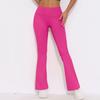 New Breathable Polished High Waist Elastic Hip Lift Casual Wide Leg Nine-point Pants Running Fitness Yoga Leggings
