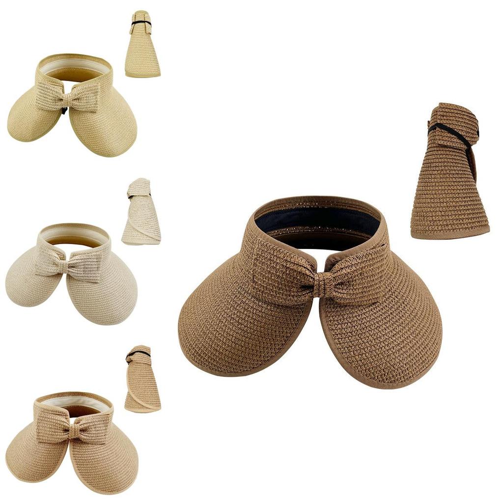 Outdoor Sun Protection Hat With Foldable Design And Butterfly Knot For Men Women