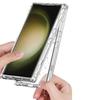 Pro Samsung Galaxy S25 Ultra/S24 Ultra Pouzdro Akrylové TPU Průhledný Kryt na Telefon s Laserově Tištěnou Fólií