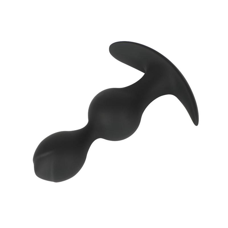 Flowers Shape Anal Plug Silicone Butt Plug with Beads Backyard Balls Sex Toys