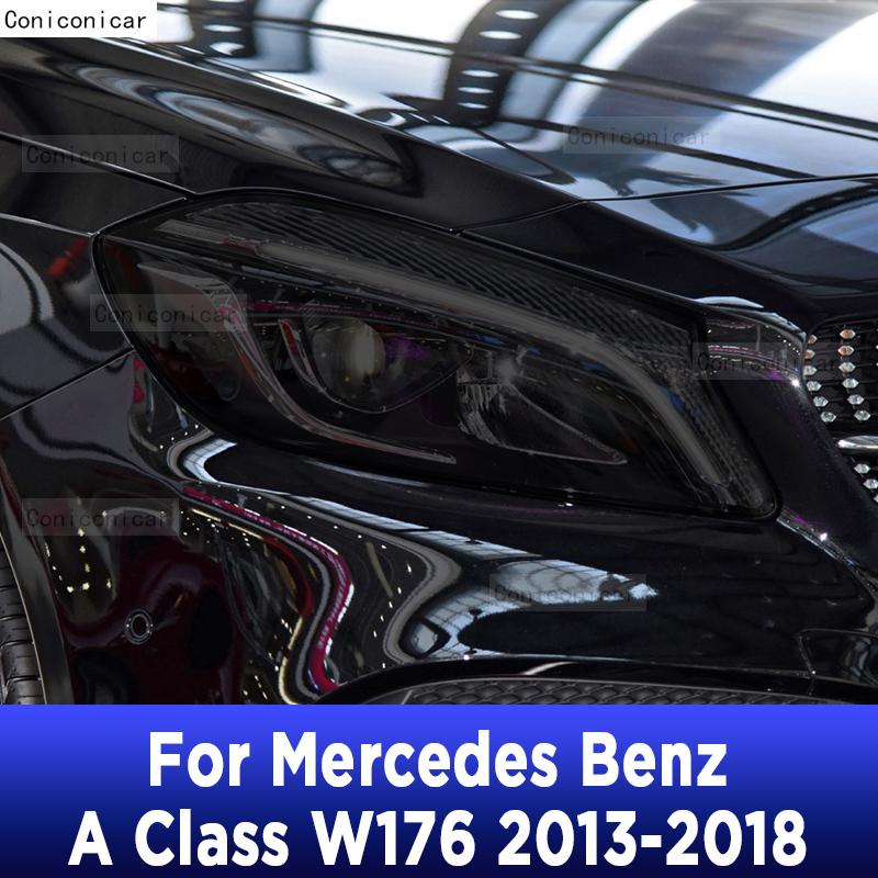 Car Headlight Tint Anti-Scratch Protective Front Lamp Film TPU Stickers For Mercedes Benz A Class W176 2013-2018 Accessories