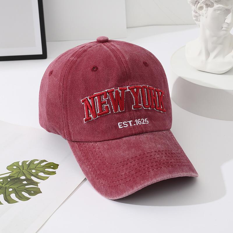 Trendy Women's Korean Denim Baseball Cap, Embroidered, Large Fit, Sun-Protection, Perfect for Spring & Summer.