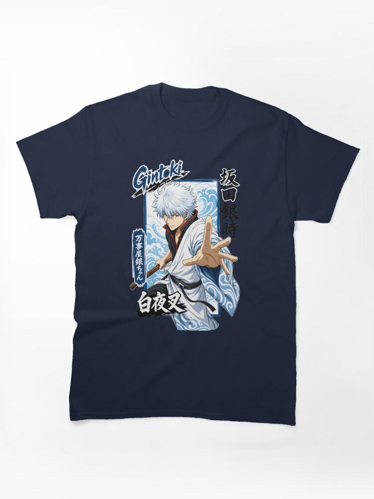 Gintama Silver Hair Samurai Wave Art Graphic Classic Unisex T-Shirt
