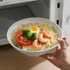 JIATA Fashion Black Large Striped Ramen Bowl Large Caliber And Large Capacity High Temperature Resistance Anti fall and durable