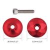 Aluminum alloys Upper Bowl Cover Stem Headsets Space with Stem Top Aluminum Headsets Cover Bike Stem Cover with Screws