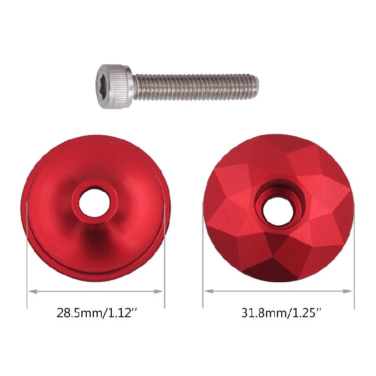 Aluminum alloys Upper Bowl Cover Stem Headsets Space with Stem Top Aluminum Headsets Cover Bike Stem Cover with Screws