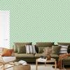 Checkerboard Wallpaper Mint, Green and White for Living Room and Bedroom 50x1000