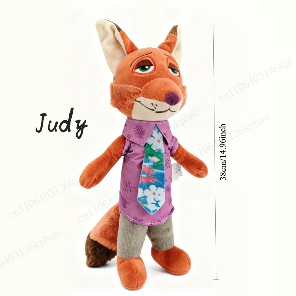 Peluche di Nick e Judy di Zootropolis - Bambola Morbida Carina Regalo di Natale Compleanno