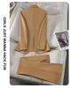 2026 Modischer Khaki-Blazer mit Temperament für Damen - Professionelles Frühjahrs-/Herbst-Anzug für Jahresversammlungen