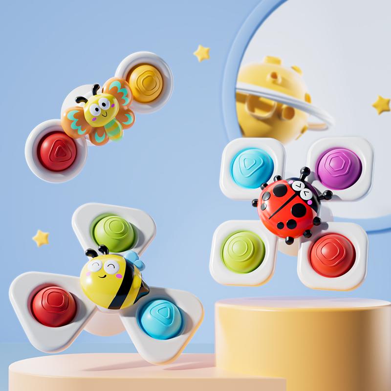 Cartoon spinning toy insect ocean-themed bath toy stress relief toy