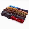New Round Shoelaces Double Spherical Cross Woven Durable Sports Shoe Laces Outdoor Hiking Shoelace for Shoe Accessories 1 Pair