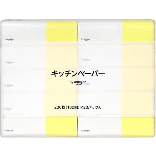 FSC Certified Kitchen Paper, 200 Sheets (100 Pairs) x 20 Packs