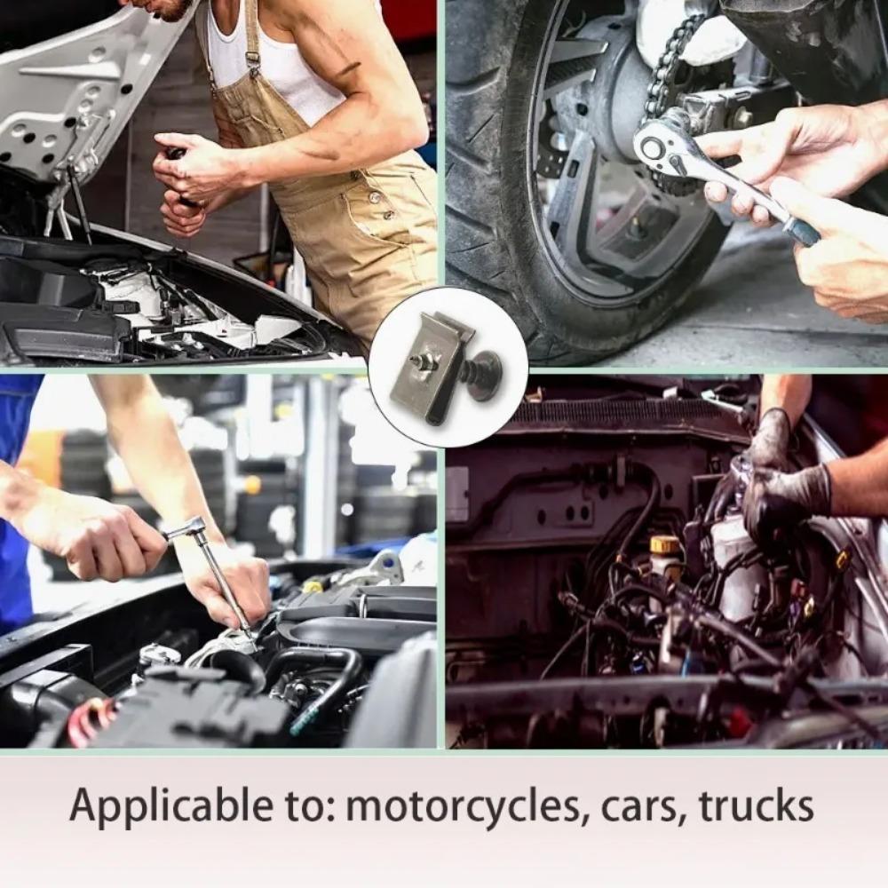 300/20 Stück gemischte Auto-Motorräder, Metall-Schrauben-Befestigungsclips, U-Typ-Clips mit Schraube, Rostschutz-Clip, Schraubschnalle