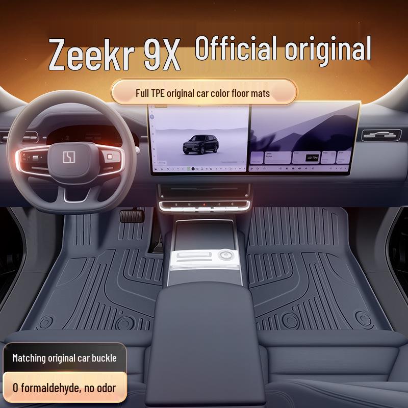 2025 Zeekr 9X TPE Floor Mats - Six-Seater Car Interior Accessories