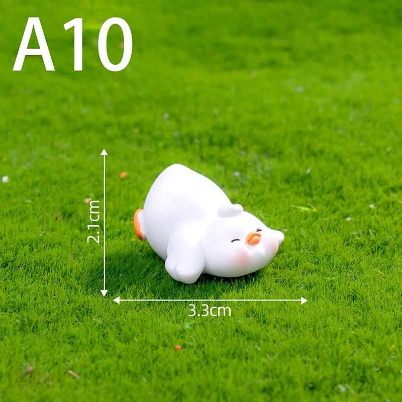 

Миниатюрные фигурки милые белые желтые утки животные микро ландшафтные украшения для украшения дома аксессуары для декора комнаты